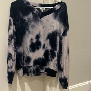 Tie dyed long sleeve blouse size small